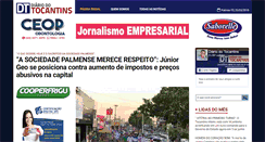 Desktop Screenshot of diariodotocantins.com.br