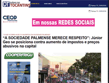 Tablet Screenshot of diariodotocantins.com.br